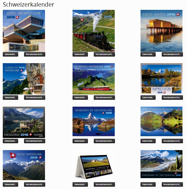 Schweizerkalender 2018